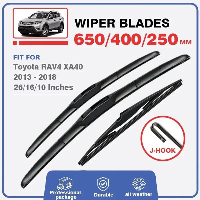ชุดใบปัดน้ําฝนด้านหน้าด้านหลังสําหรับ Toyota RAV4 XA40 2013 - 2018 หน้าต่างกระจกกระจกเครื่องตัด 26 "