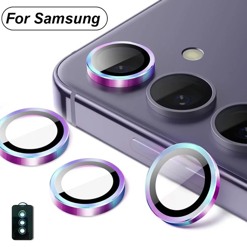 สําหรับ Samsung Galaxy A37 A57 โทรศัพท์กล้องด้านหลังสําหรับ Samsung GalaxyA57 Galaxy37 อลูมิเนียมเลนส์กล้องแหวนฝาครอบเลนส์กระจกนิรภัย