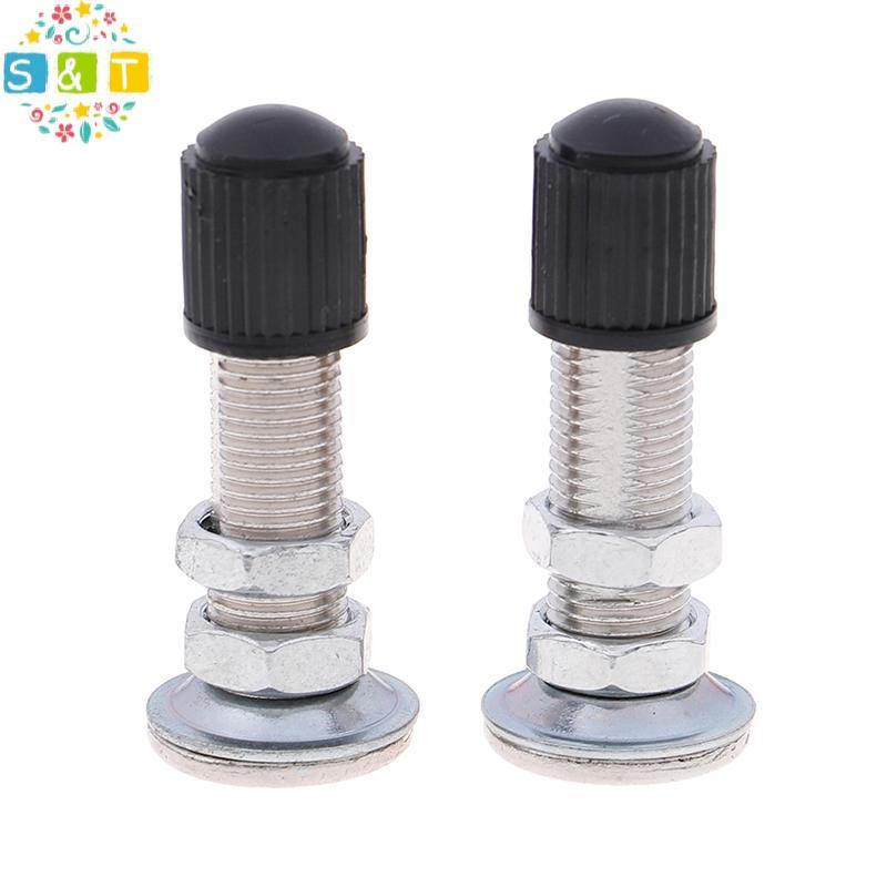 [S&T] 2 ชิ้น/เซ็ต 38 มม. วาล์วจักรยาน ultralight zinc alloy mountain road bike {th}