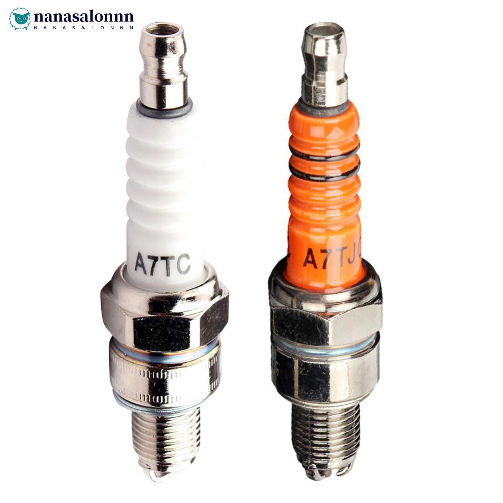NANASALONNN รถจักรยานยนต์สกู๊ตเตอร์ A7TC A7RTC A7TJC Spark Plug Spark Plug Cap สําหรับ GY6 50cc 70cc
