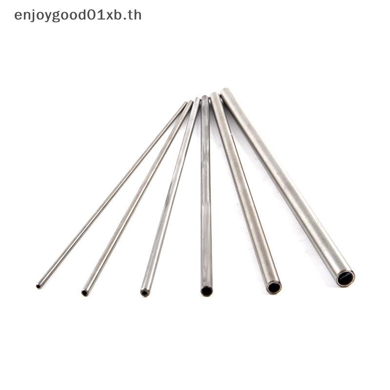 EDTH Silver Round 304 Stainless Steel Capillary Tube Pipelery Tube 250mm Hollow Circular Tube.