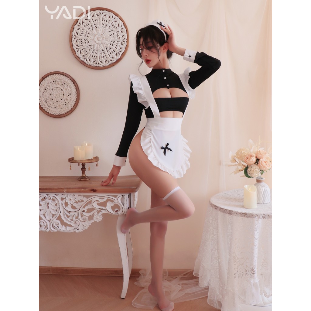 【YADI】ใหม่ น่ารัก ราคาถูก ชุดแม่บ้าน ชุดคอสเพลย์เซ็กซี่ แม่บ้านกระต่ายน่ารัก ราคาถูก พร้อมส่ง 💖🐰 shop รูปที่ 5