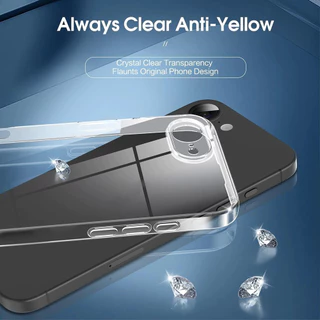 เคสสําหรับ iphone17e/16e ซิลิโคนบางเฉียบฝาหลังนุ่มสําหรับโปร่งใส slim Shell SE4 SE5 กันกระแทก TPU