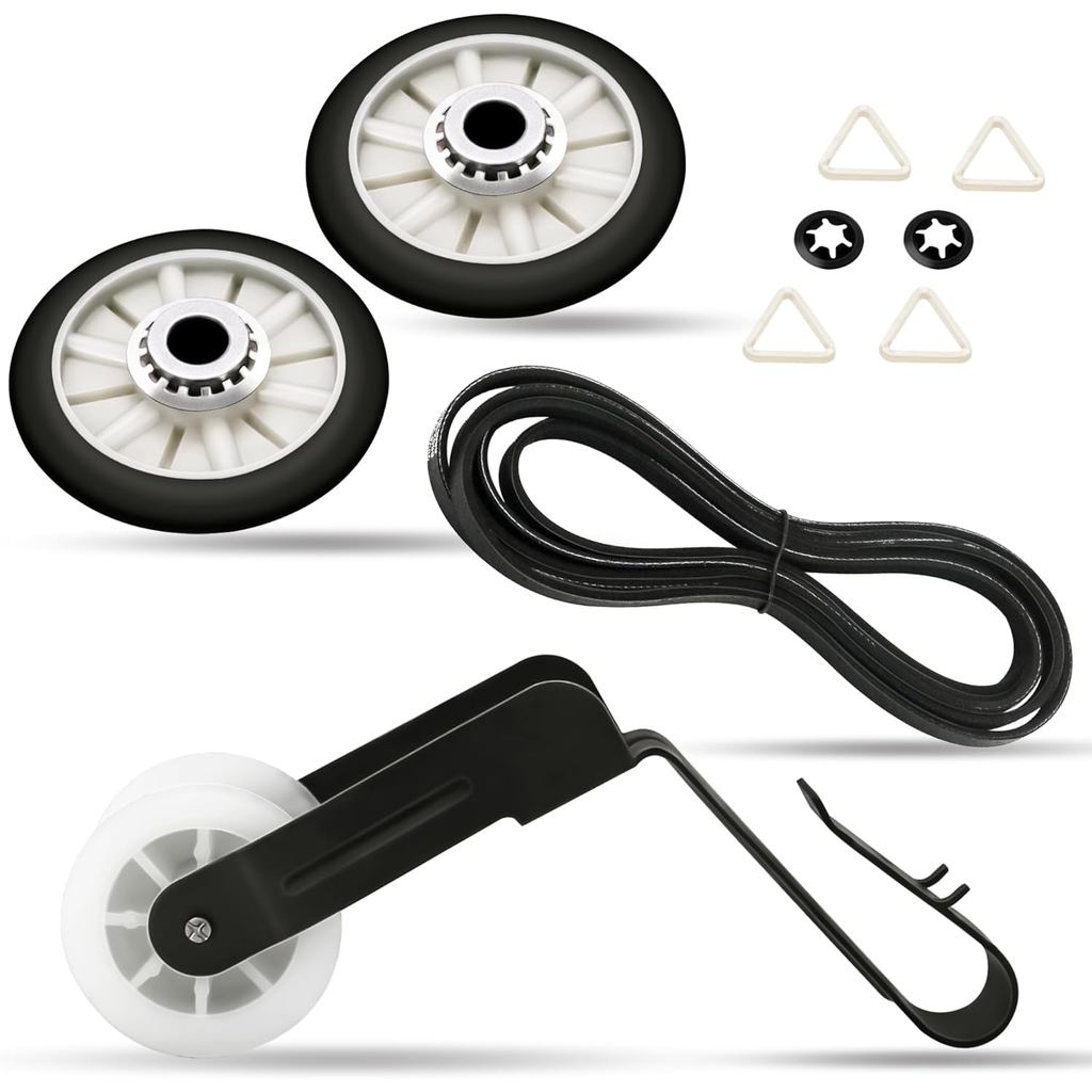 WED4616FW0 WED4800XQ1 ชุดเข็มขัดลูกกลิ้งเครื่องเป่า, Fit สําหรับ Whirl-pool WED4800BQ1 WED4800XQ0 WE