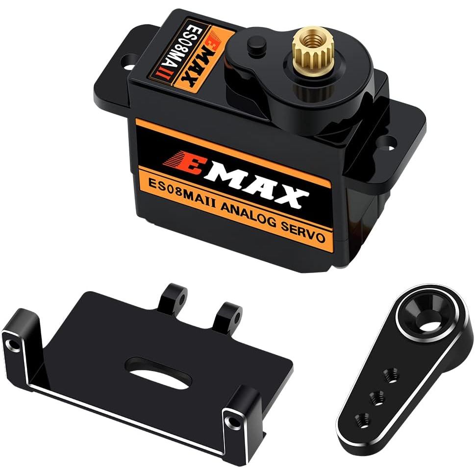 สําหรับ AXIAL SCX24 Servo เกียร์โลหะ EMAX Servo พวงมาลัย Servo พร้อม Servo Mount Bracket และ Arm SCX