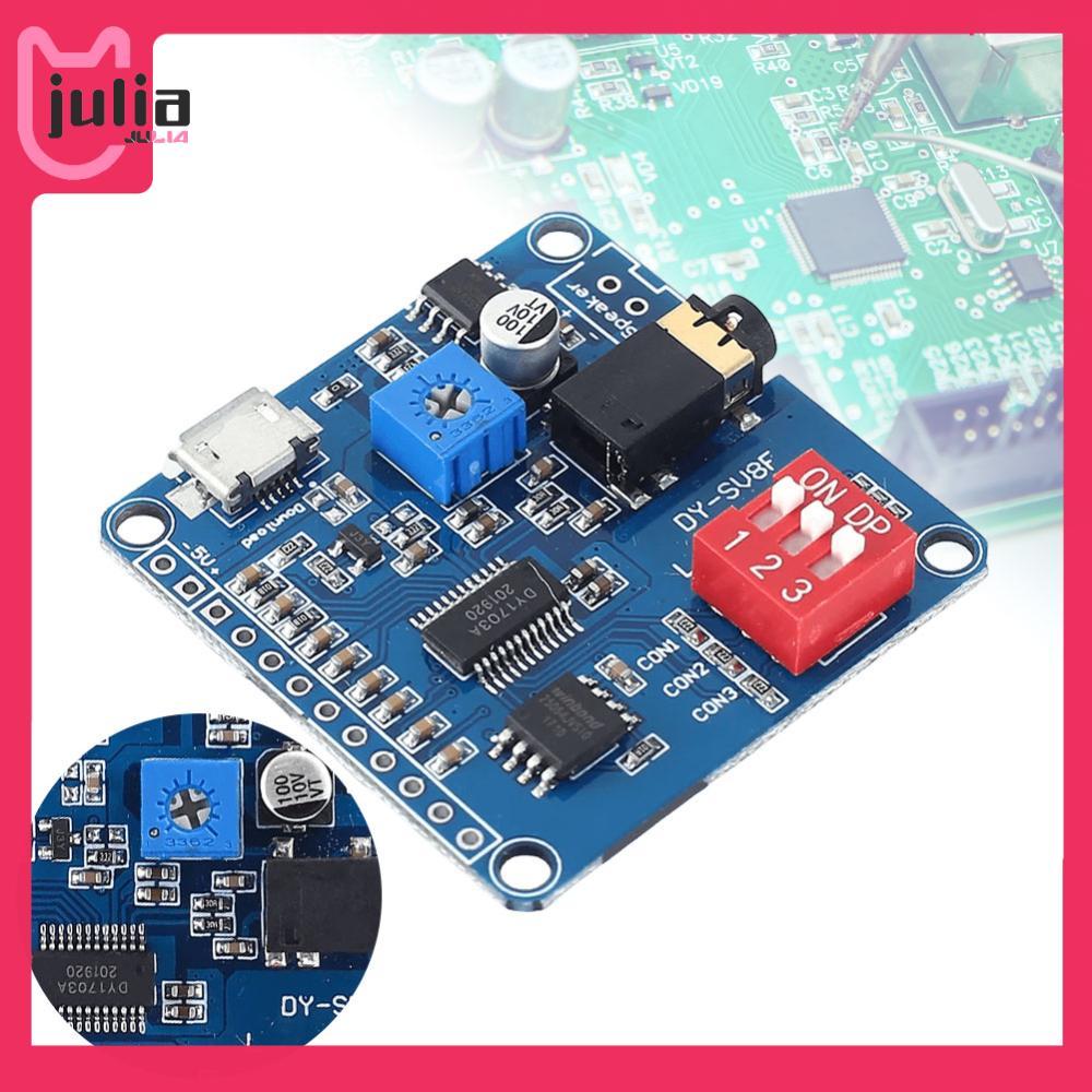 DY-SV8F MP3 Player โมดูล 5W Playback 64Mbits Flash Storage Board 8M สําหรับ Arduino