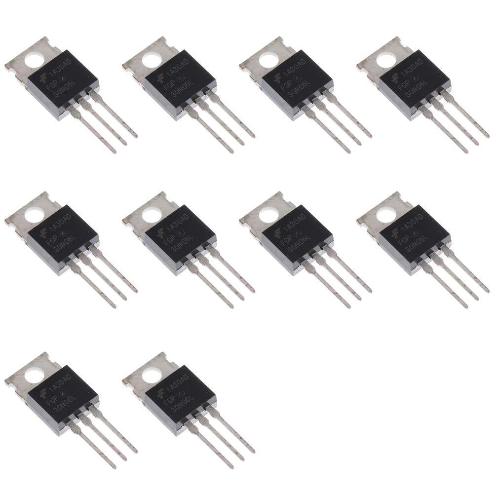 10pcs FQP30N06L FQP30N06 30N06 30N06L N-Channel MOSFET ทรานซิสเตอร์ 32 A/60 V,3-Pin TO-220