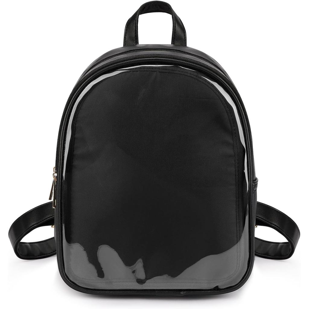 STEAMEDBUN Pin Display Backpack Black Ita Bag Mini Pin Bag สําหรับอะนิเมะแสดง