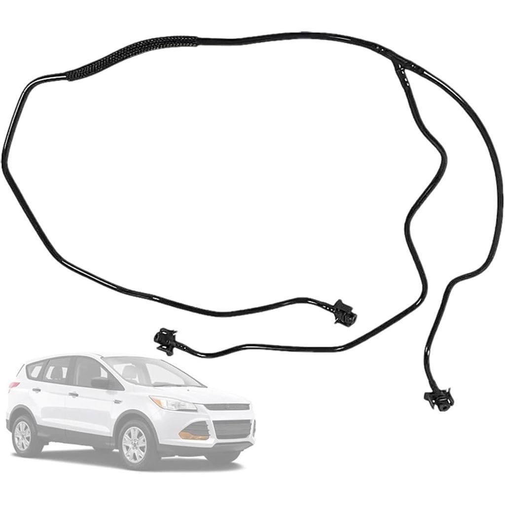 หม้อน้ําล้นถังท่อน้ําเหมาะสําหรับ 2013-2016 Ford Escape 2.0L L4,เครื่องยนต์ Coolant Overflow ท่อเปลี