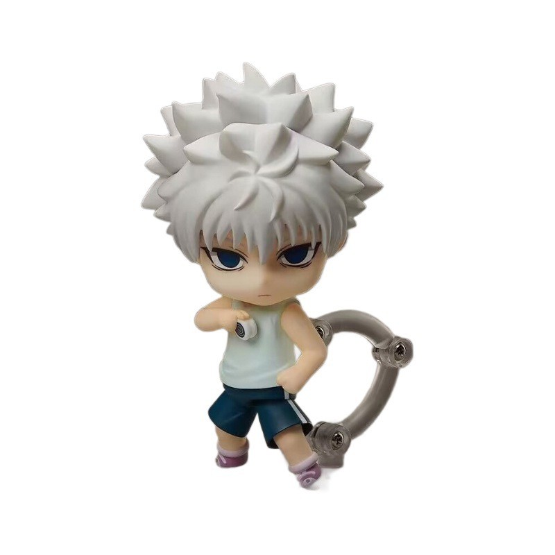 Killua Zoldyck Action Figure Hunter x Hunter 1184 Q-Version Nendoroid Movable Face เปลี่ยนเครื่องประ