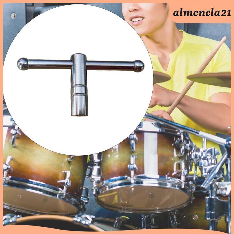 [Almencla] Drum Key T Shaped Drum Tuner ฮาร์ดแวร์เครื่องเพอร์คัชชันโลหะผสมสังกะสีที่ทนทานสําหรับกลอง