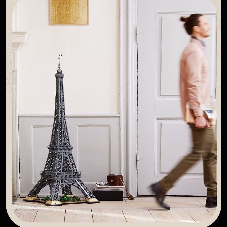 Popular~[Manufacturer]Compatible with LEGO small-piece Eiffel Tower building series, educational toy