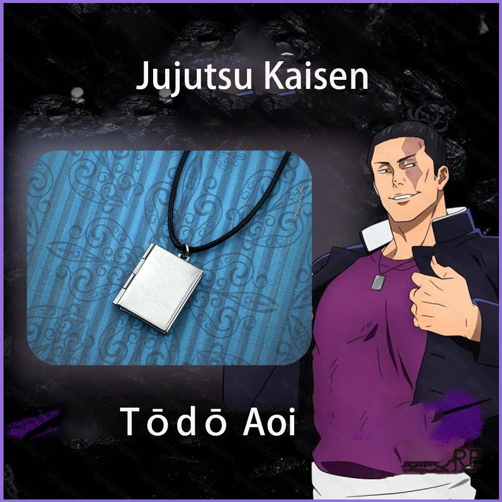 สร้อยคอกำลังใจ Jujutsu Kaisen Todo Aoi พร้อมจี้เปิดได้ modèle GQ9