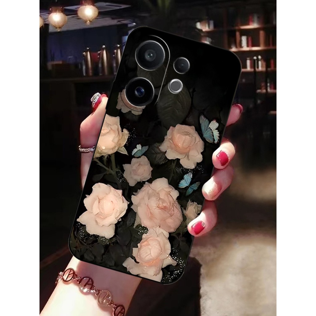 เคส buzz lightyear เคส 15 pro max Black Night Rose ผีเสื้อเคสโทรศัพท์ vivo เหมาะสําหรับ iqoo13/12/11