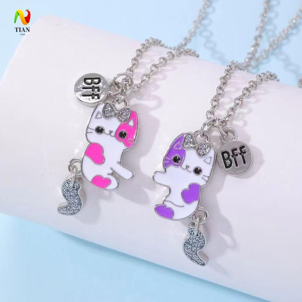 INQUIRY IMPACT สร้อยคอเพื่อนที่ดีที่สุด, Electroplate โลหะผสมสร้อยคอจี้การ์ตูน, สร้อยคอการ์ตูนผสมโซ่