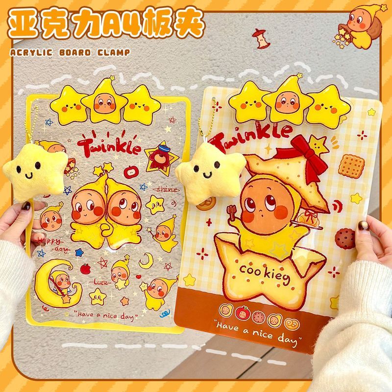 新品 透明夹板写字板垫板a4板夹亚克力文件夹试卷夹小学生用新款New Product: Transparent Clipboard Writing Board, A4 Clipboard, Acryl