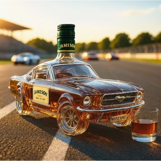 New product independent site Police Car Whiskey Bottle Miniature car whiskey bottle