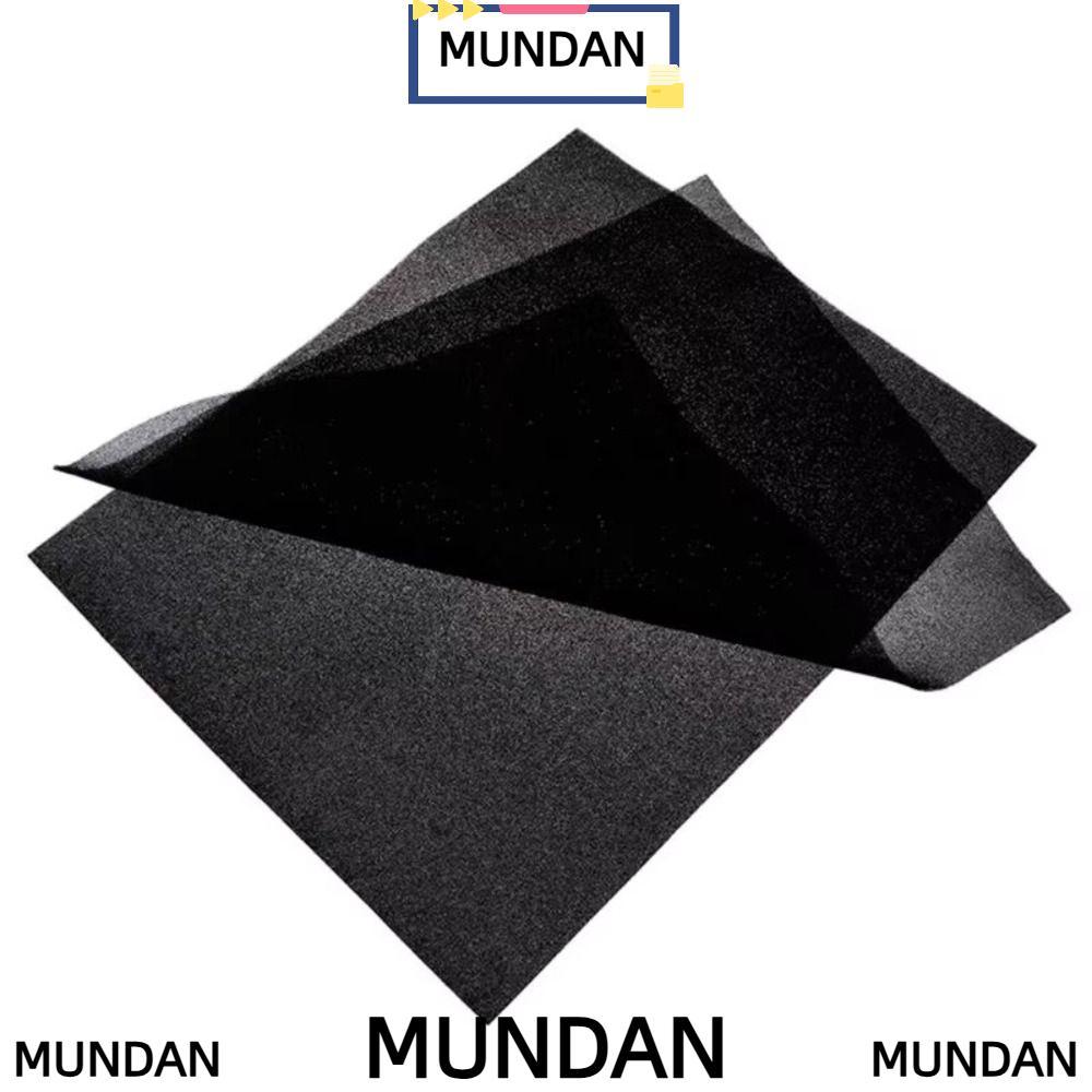 MUNDAN ตาข่ายกรองฝุ่นคอมพิวเตอร์, ฟองน้ําพีซี 3 มม./5 มม. 60PPI, 500*400 * มม. DIY พัดลมสีดํา Cooler ตู้กรอง