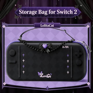 Dark Gothic Lolita Cat Themed อุปกรณ์เสริมสําหรับเล่นเกมสําหรับ Nintendo Switch 2 & 1 : เคสป้องกัน/ Thumb Grips/ เคสการ์ดเกม / กระเป๋าเก็บสําหรับ NS SWITCH OLED คอนโซล