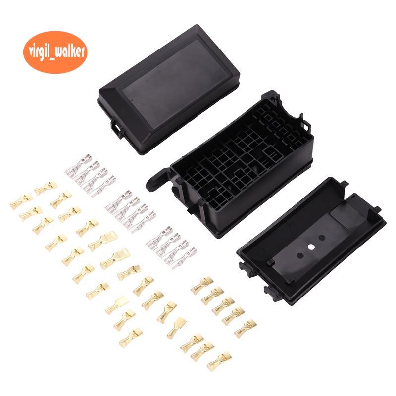 Fuse-Relay Box 5-Fuse Holders 6 Relay Block Holders Fuse-Block 12V Fuse-Box Car