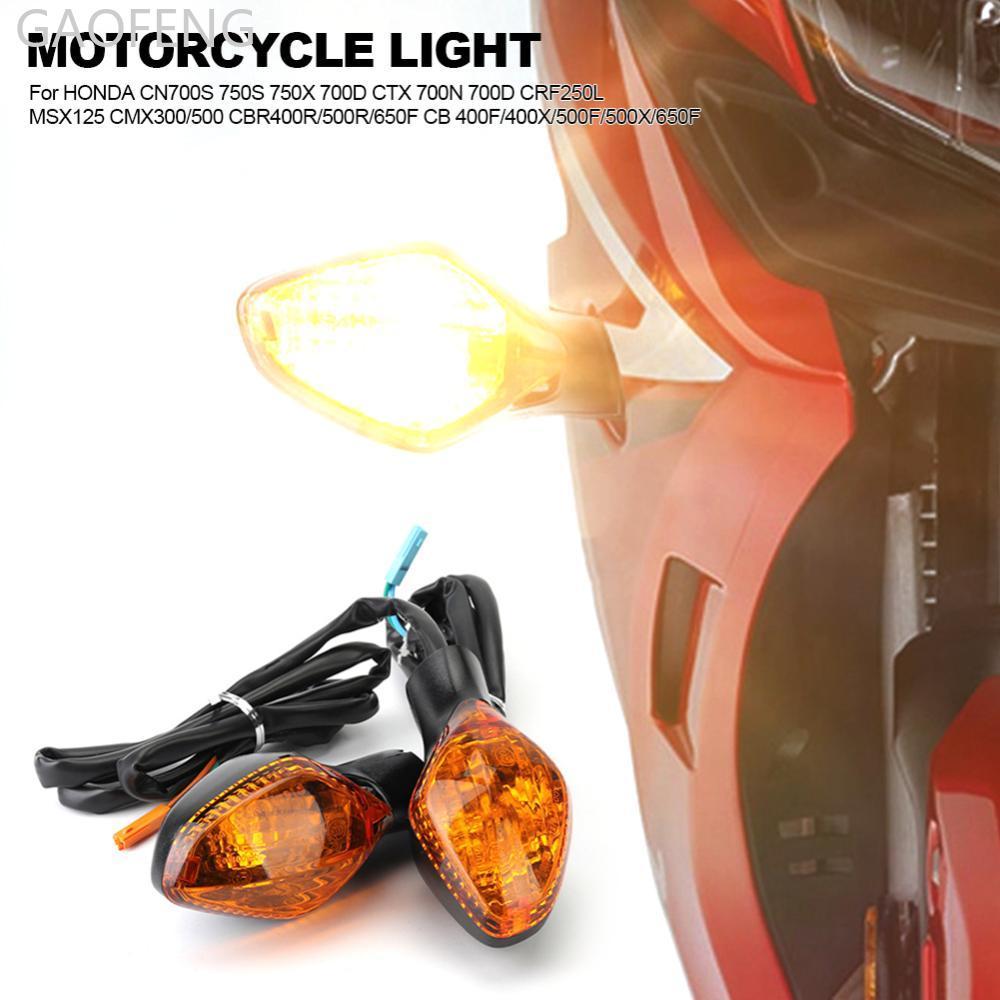 GAOFENG 1 คู่รถจักรยานยนต์ทิศทาง Blinker โคมไฟไฟเลี้ยวไฟแสดงสถานะเลนส์สําหรับ HONDA CN700S 750S 750X