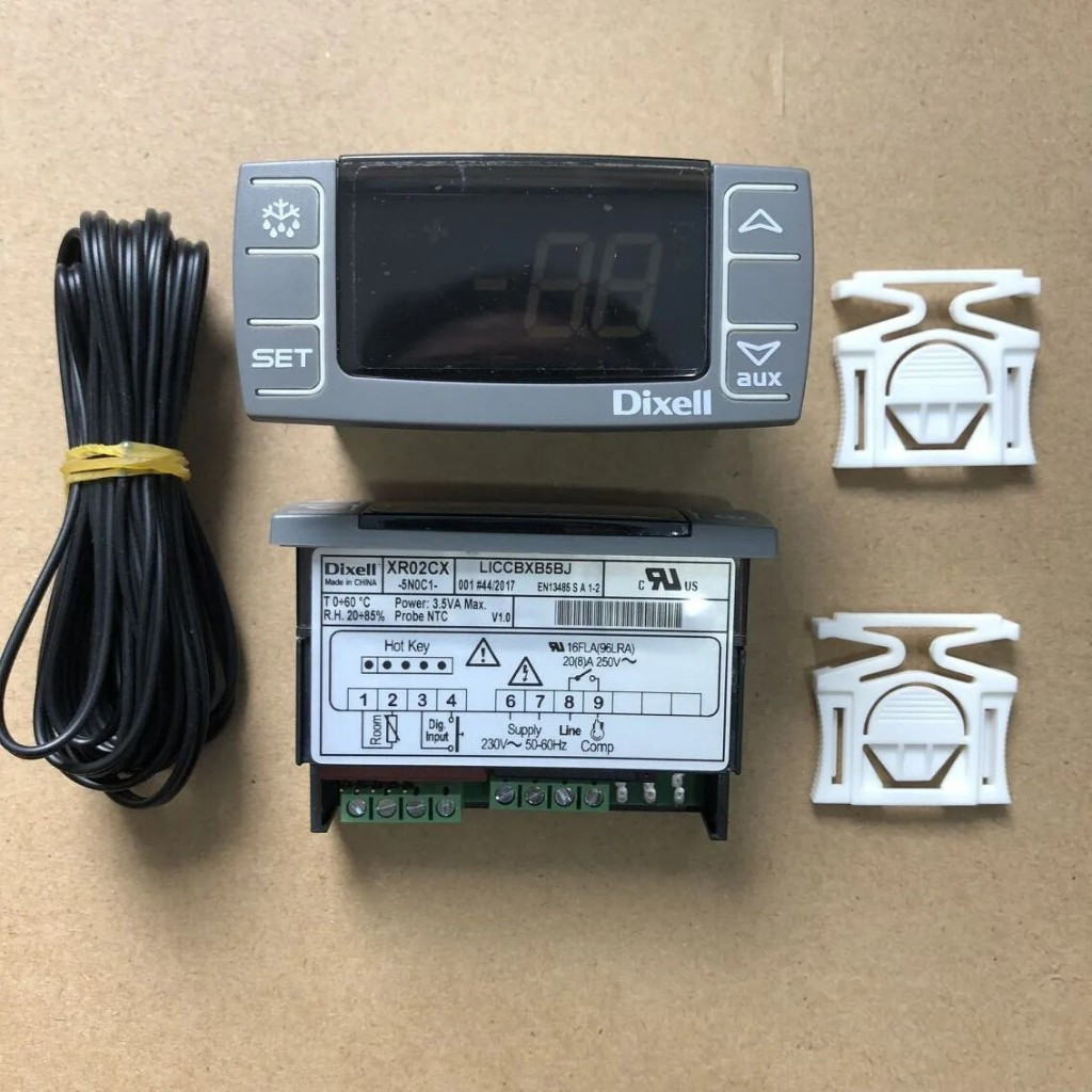 ⭐⭐ใหม่ Dixell XR06CX-5N0C1 ใหม่ Elf เครื่องควบคุมอุณหภูมิอิเล็กทรอนิกส์ Cold Storage Thermostat ตู้เ