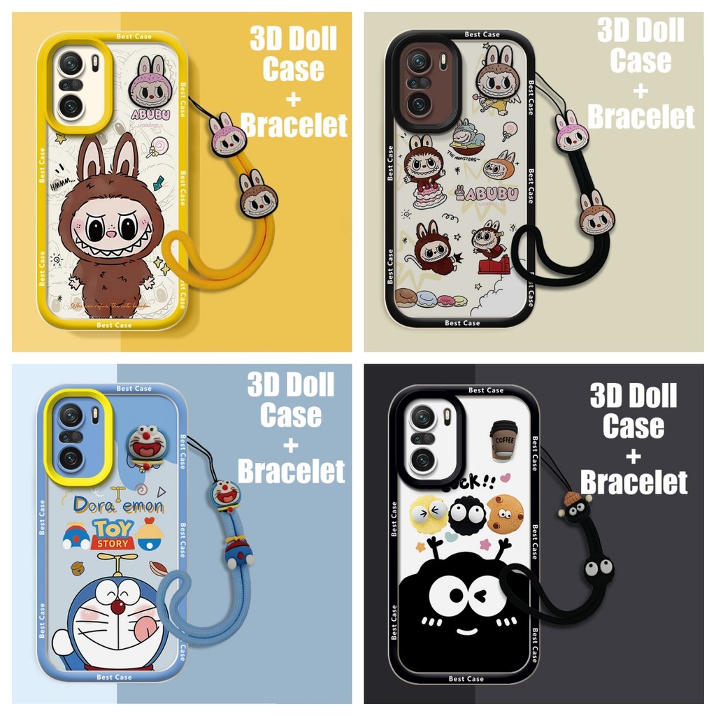 เคส Redmi K40 เคส Redmi K40 Pro เคส Poco F3 เคส Xiaomi Mi 11i ใช้งานร่วมกับ 3D ตุ๊กตา Cool การ์ตูนน่ารักนุ่มโทรศัพท์ B-YQ-GZJT