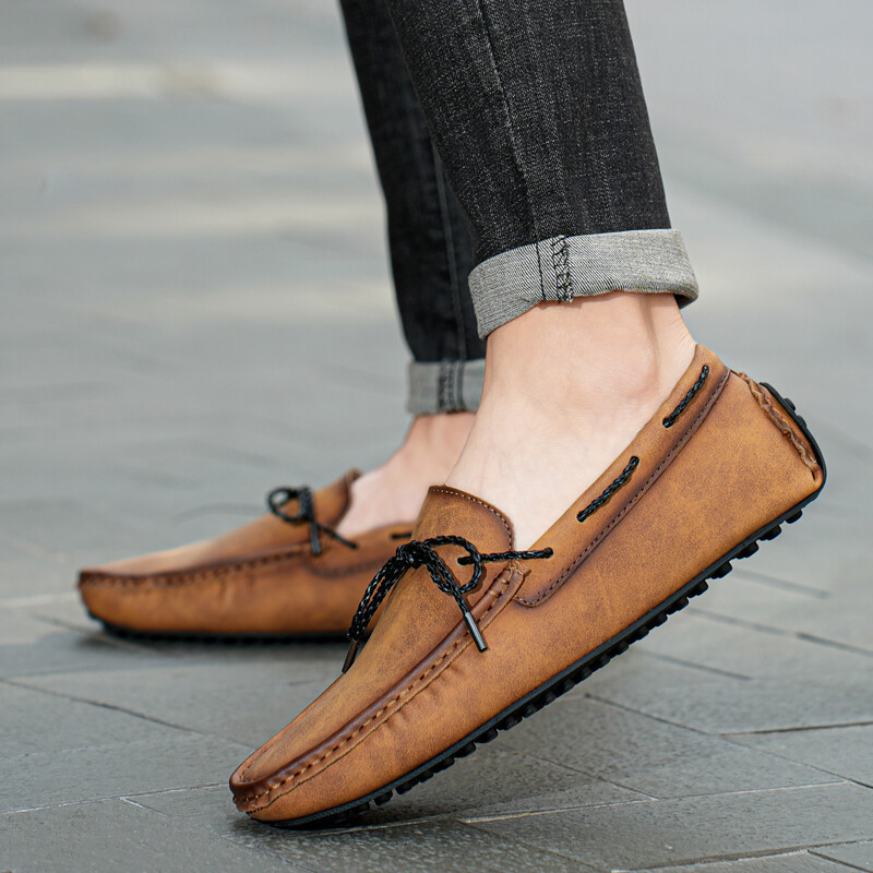 Men's Premium Genuine Leather Casual Slip on Loafers Breathable Driving Shoes Fashion loafers