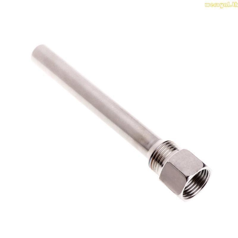 Weroyal ทนทาน Thermowell 304 สแตนเลส 1 2 BSP G Thread OD6mm Immersion Sleeve Pocket
