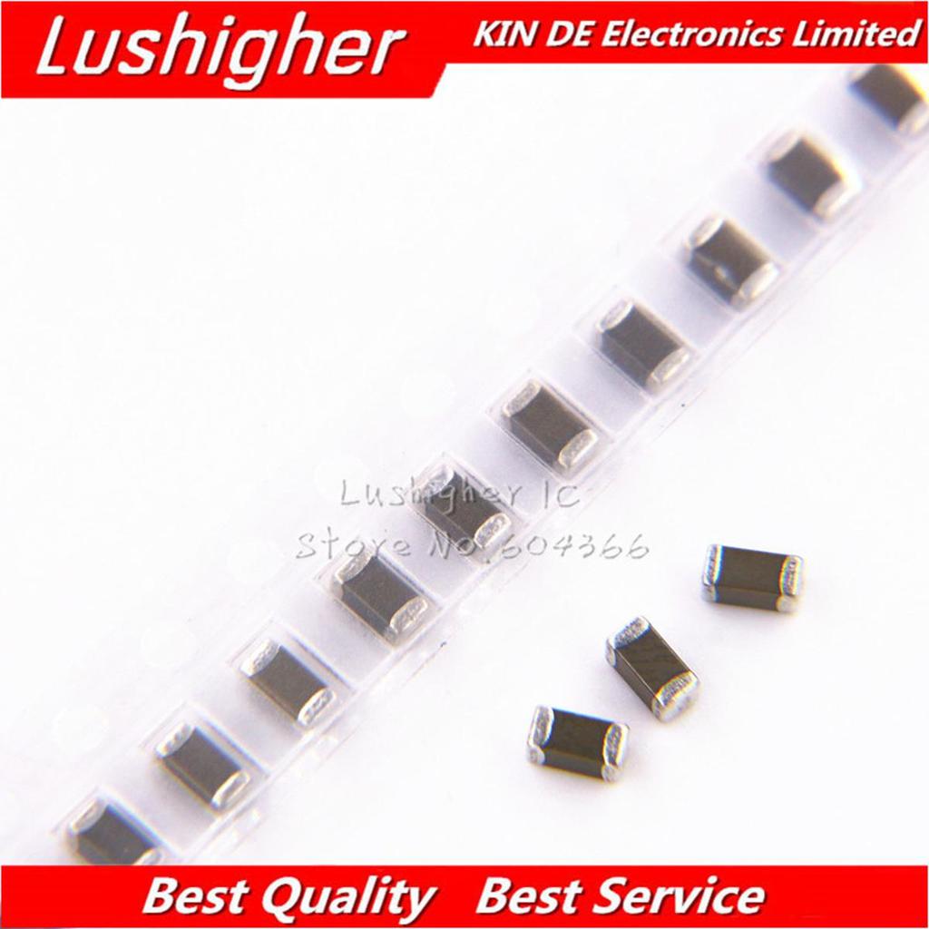 100pcs 1206 10nF 103K 100V X7R ข้อผิดพลาด 10% SMD ตัวเก็บประจุเซรามิก MLCC 4.7NF 10NF 22NF 47NF 100N