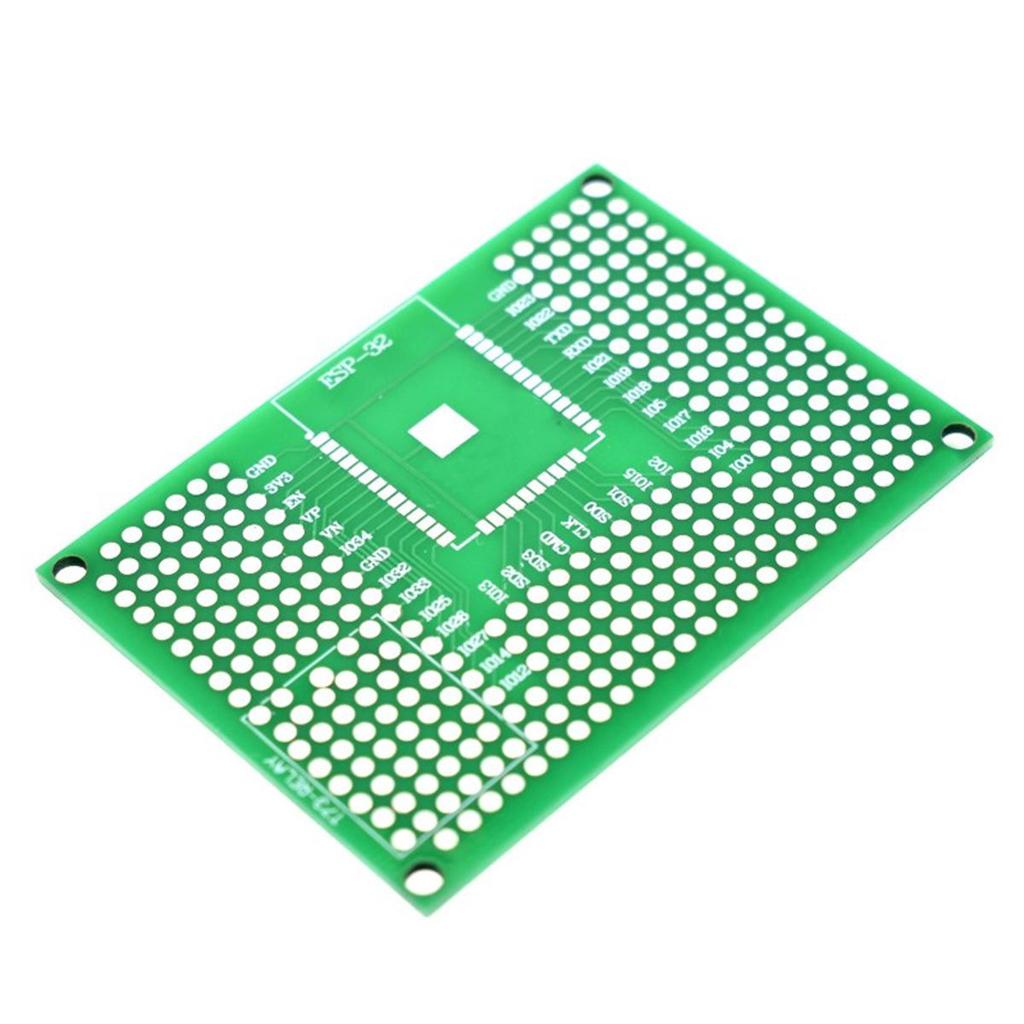 5x7 ซม.คู่ด้านต้นแบบบอร์ด Breadboard Protoshield สําหรับ Arduino รีเลย์ ESP8266 WIFI ESP-12F ESP-12E