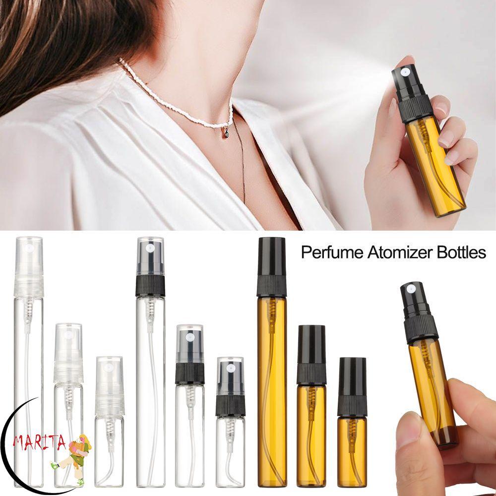 MARITA Perfume Atomizer Bottles ขวดน้ําหอมแก้วแบบพกพาพร้อม Spraye Leak Proof Mini Size