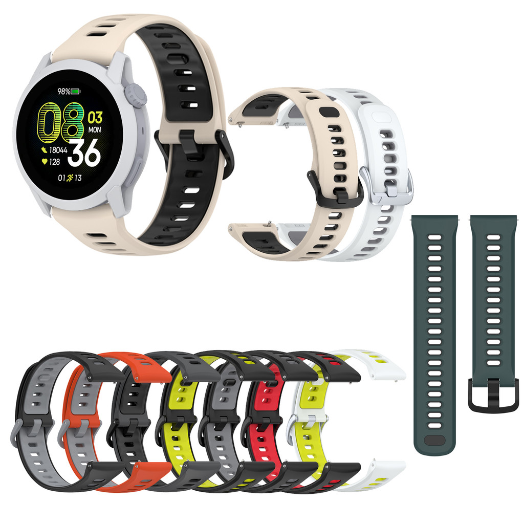 22MM กีฬาสายนาฬิกาซิลิโคนเปลี่ยน Breathable สําหรับ COROS PACE 3 4 Pro APEX 2 Pro APEX 4 42 มม.46 มม.VERTIX