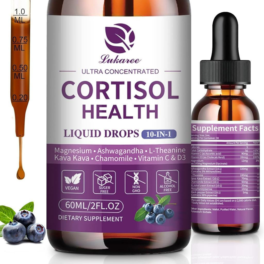 Cortisol Cortisol เหมาะสําหรับผู้หญิงและผู้ชาย10Combination1Cortisol Detox Management Agent Magnesiu