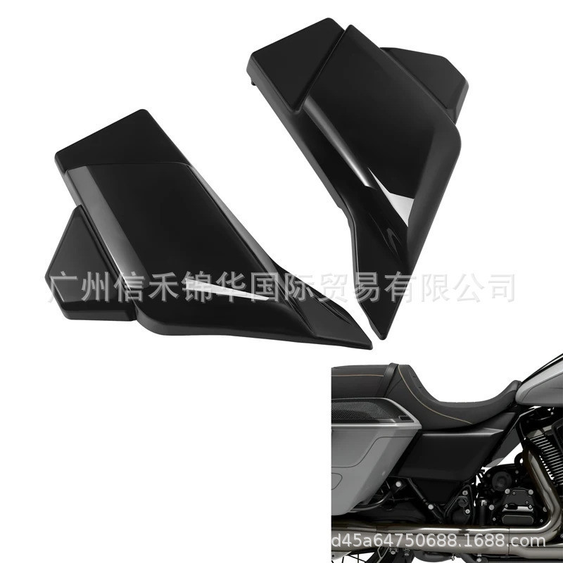 เหมาะสําหรับ Harley CVO Road Avenue Gliding FLTRXSE 2023-2026 ฝาครอบแบตเตอรี่ด้านข้างฉนวนกันความร้อน