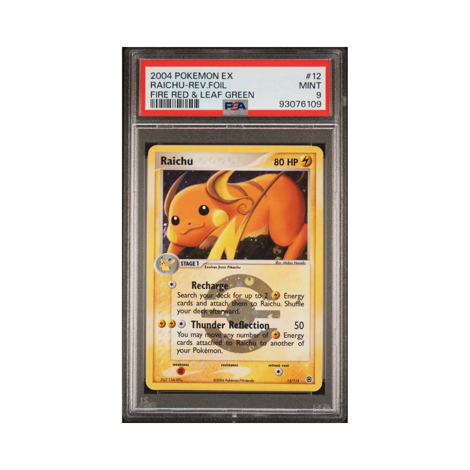 2004 Pokemon EX Fire Red & Leaf Green 12 Raichu-Rev.Foil Fire Red & Leaf Green