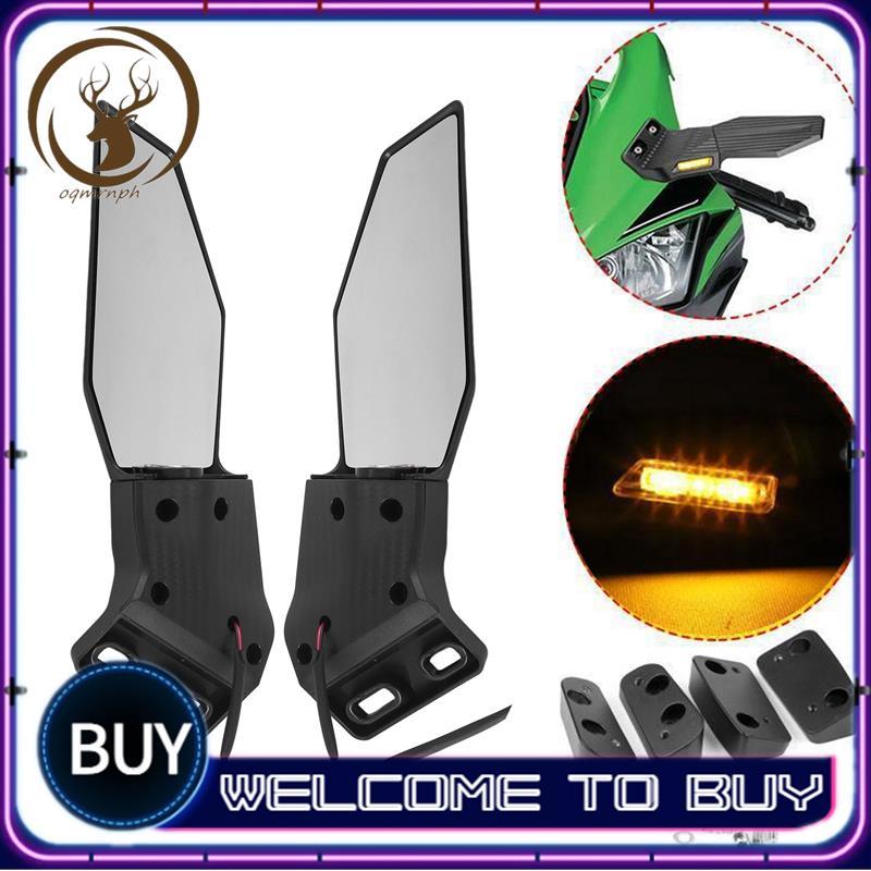 กระจกมองข้าง 1 คู่สําหรับ ZX6R ZX10R ZX12R