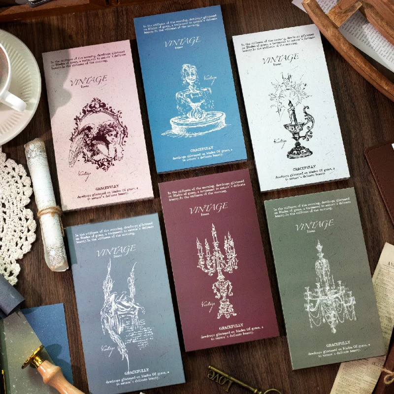 Journal GO 30pcs Vintage วัสดุไดอารี่อัลบั้มพื้นหลังกระดาษ DIY ตกแต่ง Planner Scrapbooking Junk Jour