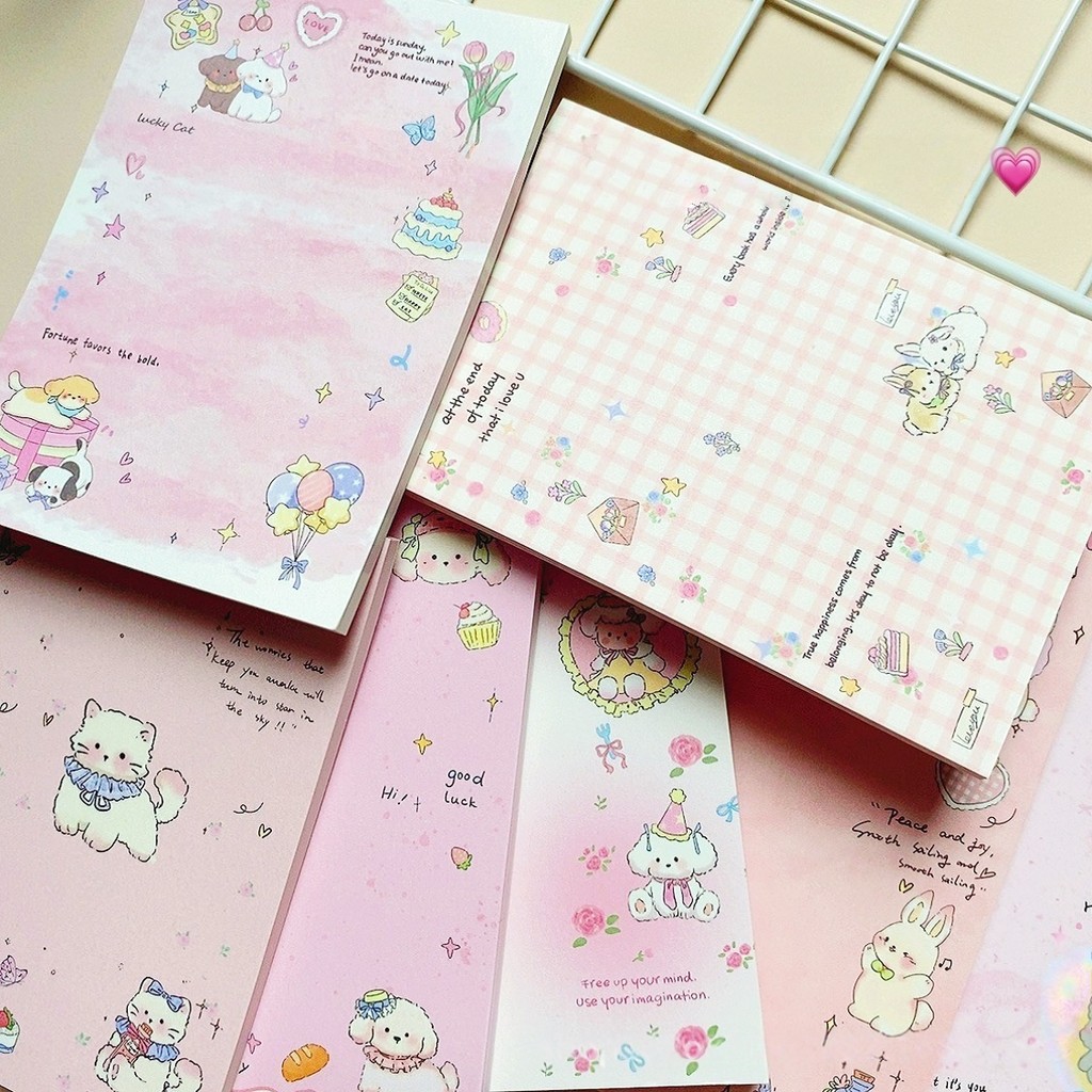50 หน้า/1 Notebook สีชมพู A7 Notepad Tearable Pocket Notepad Notepad Notepad คู่มือกระดาษวัสดุ, Scho