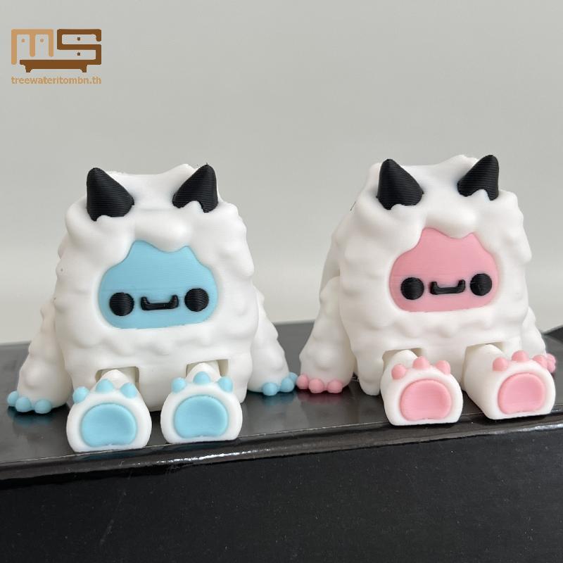 Tt Snowman Yuti & Yeda เกมอุปกรณ์ต่อพ่วงตัวเลขของเล่น Multi-Joint Movable เครื่องใช้ในบ้านตกแต่ง mbn