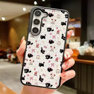 Cute Cat เคสFor Samsung A57 A36 A15 A56 A55 A06 A07 A17 A16 A35 A12 A13 A14 A25 A54 A26 A34 A05S S24 FE S26 S25 Ultra