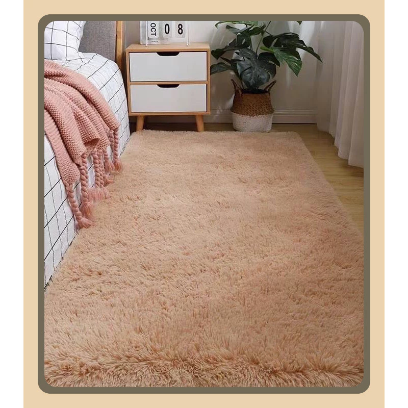 OTA พรม 80X160CMพรมห้องนอน พรมขาวล้วน พรมห้องนั่งเล่น พรมขนมิ้งค์ มีหลายขนาด ขนนิ่ม พรหมปูพื้น ตกแต่งสวย ทำความสะอาดง่าย