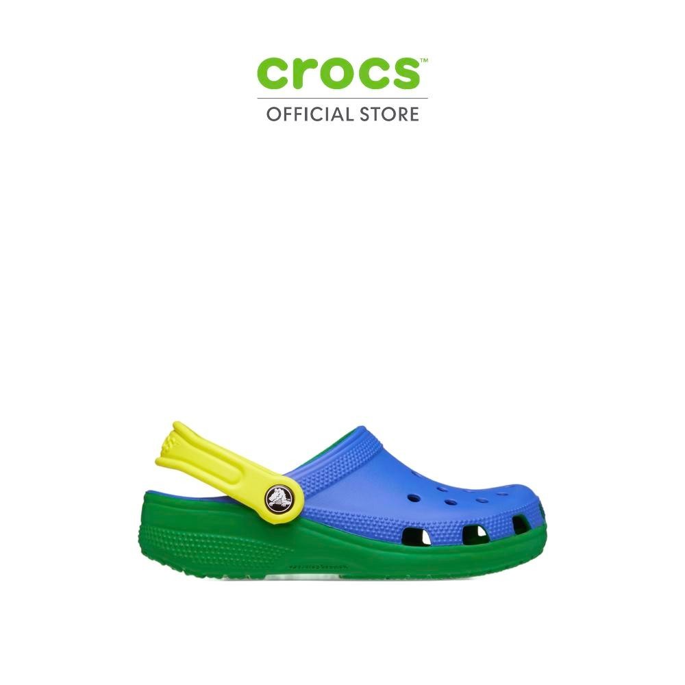 CROCS รองเท้าลำลองเด็ก CLASSIC RETRO SPORT CLOG รุ่น 211258-4KZ – BLUE BOLT