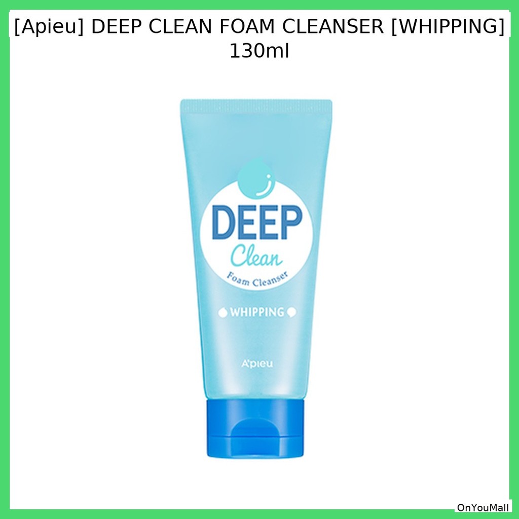 [Apieu] DEEP CLEAN FOAM CLEANSER [WHIPPING] 130ml / Deep Clean, Refreshi by OnYouMall