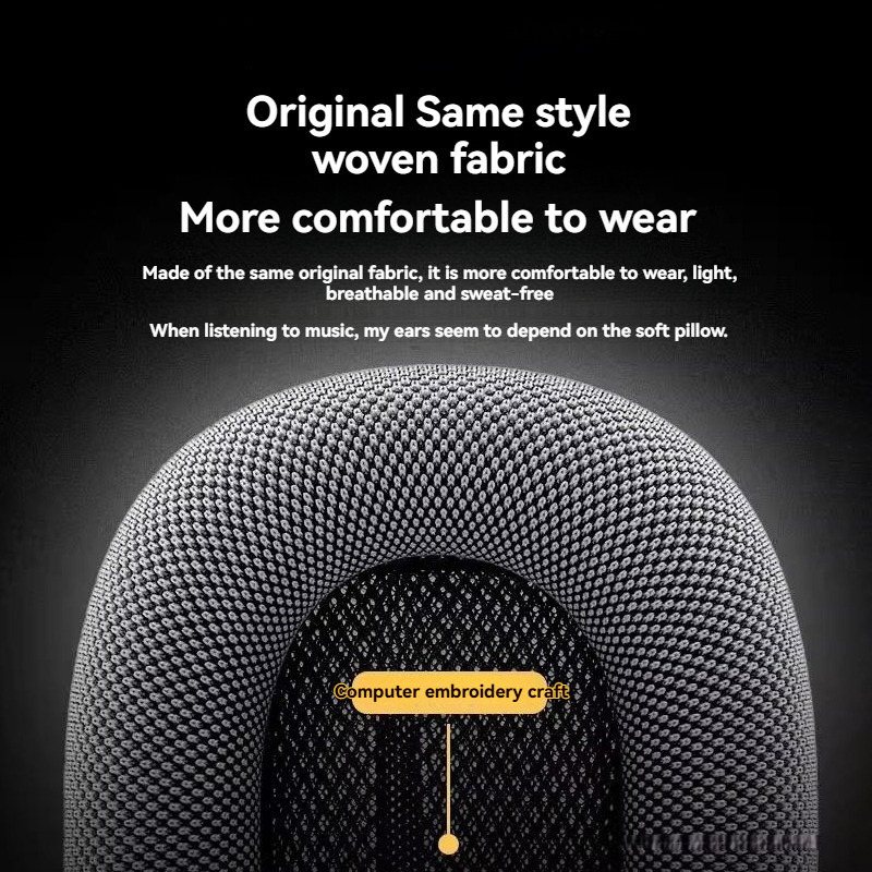 สำหรับ Apple Airpodsmax Earpads Earmuff หูฟังผ้าทอแผ่นรองหูผ้าตาข่ายระบายอากาศสีเงินแม่เหล็กดูดเปลี่ยนหัวป้องกันกรณีหมวก - รูปที่ 3