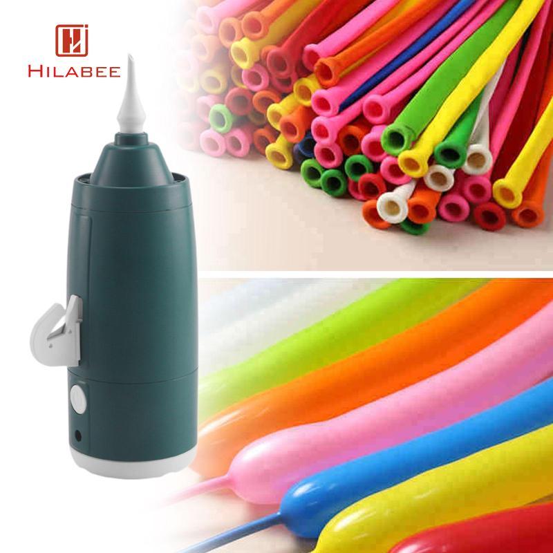 [hilabee] เครื่องเติมลมยางบอลลูนไฟฟ้าปั๊มลมเครื่องขนาดเล็กบิดบอลลูน Inflator สําหรับ Halloween Wedding Anniversary Decor