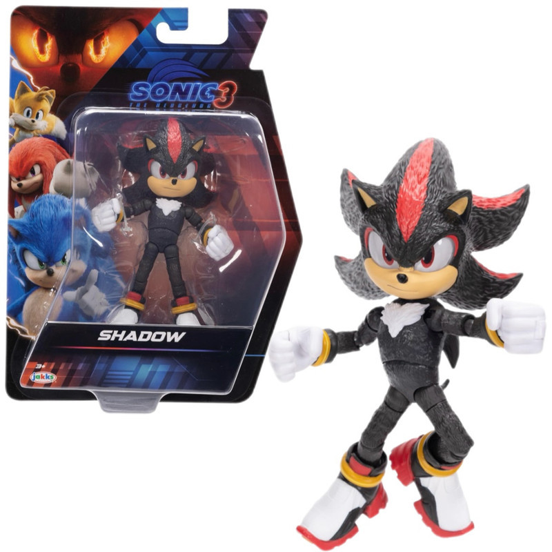 ของแท้ JAKKS sonic3 Shadow Hedgehog Supersonic Boy sonic3 เคลื่อนย้ายได้ตุ๊กตาตกแต่งของขวัญ