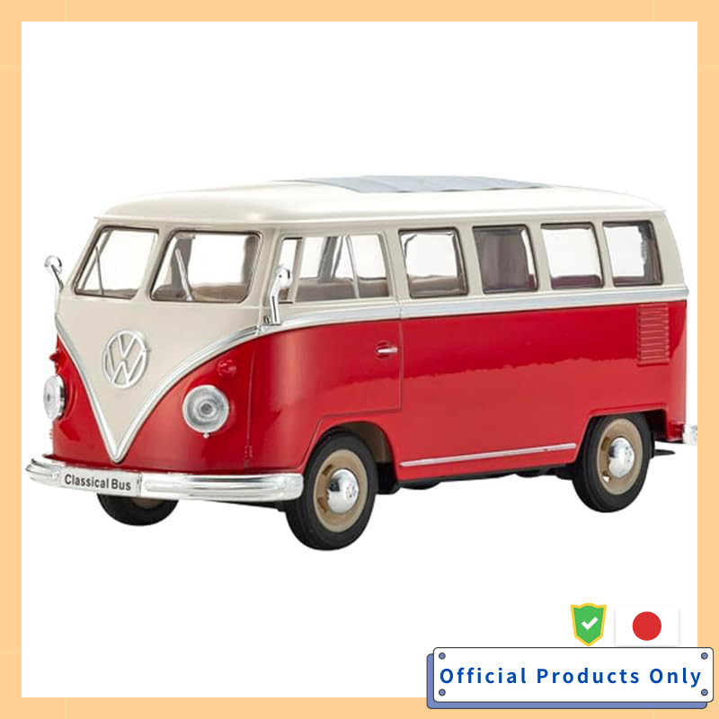 WELLY 1/24 VW T1 Bus 1963 Red Finished Product