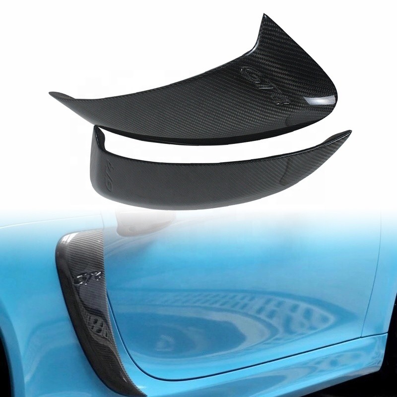 Custom รถด้านนอกชิ้นส่วนคาร์บอนไฟเบอร์ด้านข้าง Vent สําหรับ PORSCHER 981 GT4