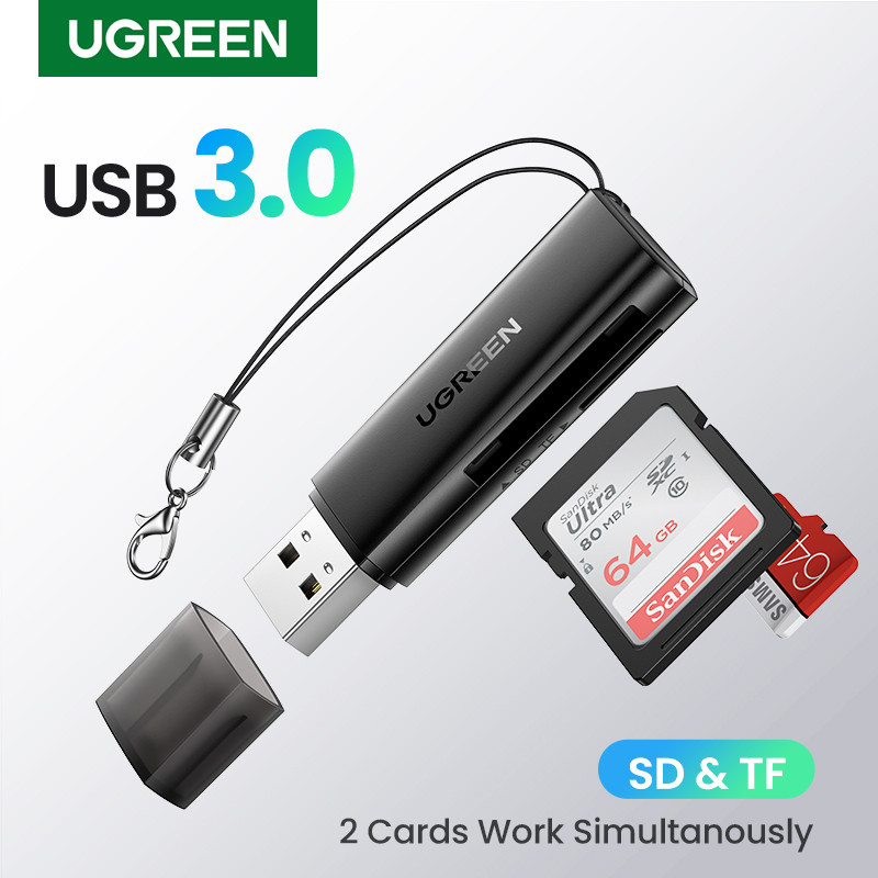 Card Reader USB3.0 2-in-1 SD Micro SD Card Reader Computer PC Smart Card Reader Memory Card Adapter 